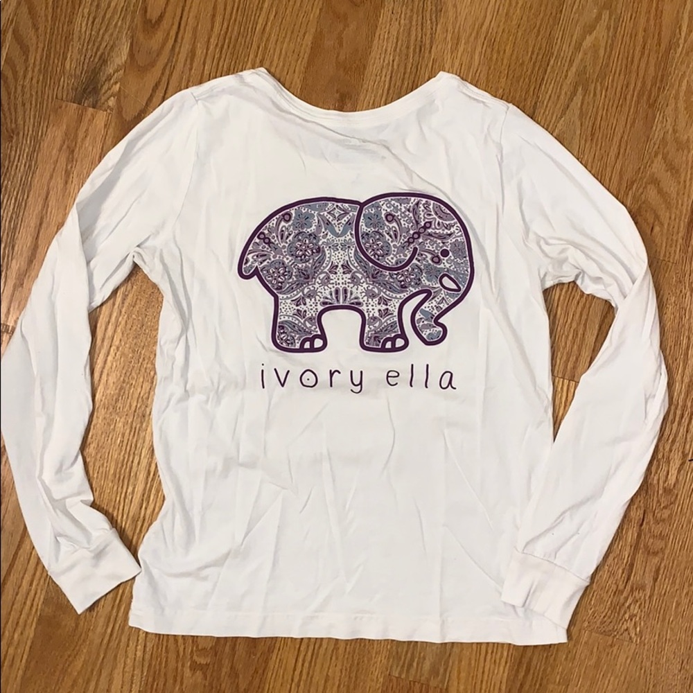 Beautiful white ivory Ella long sleeve top
